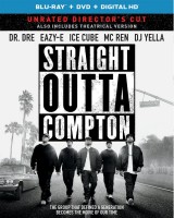 Straight Outta Compton: Unrated Director's Cut Blu-ray + DVD + Digital HD combo pack cover art -- click to buy from Amazon.com