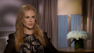 Nicole Kidman discusses her Australian return next some flowers.