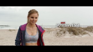 A sports bra-wearing Kristen Bell takes the "And" credit at the end of Stuck in Love's 2.35:1 theatrical trailer.