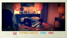 Oliver Tate strikes a sexy pose on his bed and the DVD's main menu montage.