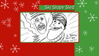 In storyboard form, Ben Affleck and Christina Applegate's toboggan ride is almost charming.