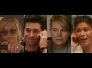 Four characters share the screen in this deleted phone call scene.