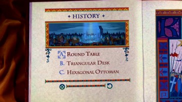 You needn't have seen the movie nor heard the question to answer this piece of trivia from Merlin's Magical Academy game.