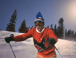Whoa! It really looks like Dean Jones is skiing!