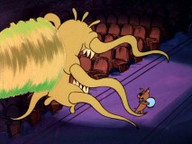 No glasses are required for the kind of 3-D Scrappy-Doo experiences in the "Ship of Ghouls" theater.