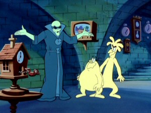 Time Slime is one of the eleven or so featured escaped ghosts whose bidding Bogel and Weerd do.