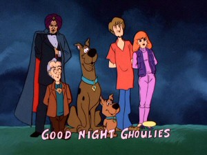 This is not the only time that lyrics appear on screen, inviting you to sing along with the gang!