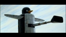 The snowball-scooping giant mechanical penguin reveals another function in this brief deleted scene.