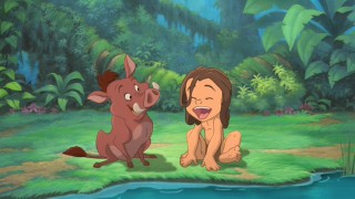 Tarzan wonders if he is perhaps a warthog. It is one of several animals he tries to emulate in the "Who Am I?" montage sequence.