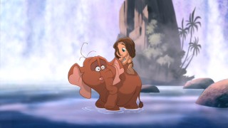 Tarzan and Tantor go for a none-too-satisfying ride, as do viewers, in "Tarzan II."