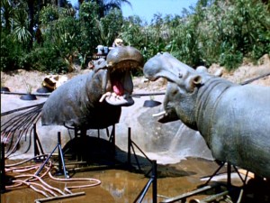Among the B-roll footage of Disneyland's construction discovered and excerpted on the "Secrets, Stories & Magic" DVD is this look at the work-in-progress Jungle Cruise.