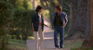 Scott shares a nice walk and talk with lifelong friend Boof (Susan Ursitti) on the same block Pasadena block that George McFly and Lorraine Baines call home in 1955.
