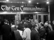 Cast, crew, and some interested celebrities attend the film's New York City premiere briefly documented in this black and white Paramount newsreel.