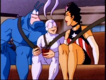 The Tick and the highly allergic Arthur turn to American Maid, hoping that her singing can keep the rare 400-year bloom from going bad in "Bloomsday."