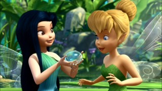 Asian fairy Silvermist (voiced by Lucy Liu) introduces Tinker Bell to the wonder of dewdrops.