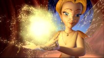 In this deleted scene, Queen Clarion has a big wad of pixie dust in her grasp.
