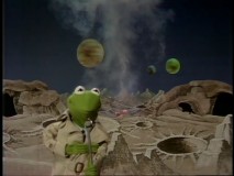 Kermit reports on location at alien planet Koozebania.
