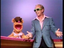 Fozzie Bear and Don Knotts compare just how cool they look wearing sunglasses.