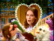 Mia Farrow is the special guest star for the very first Muppet Show pilot, "The Muppets Valentine Show", in which she interacts (in-person) with a cast that was largely remade for the actual series.