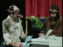"A Company of Players" includes lots of vintage behind-the-scenes Muppet goodness. Here, Frank Oz (left) and Jim Henson (right) portray Fozzie and Kermit (middle), respectively.