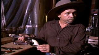 Armorer Thell Reed reveals some of the intricate prop details the audience won't even notice in "Making an Authentic Western", part of the Blu-ray's stretched main featurette.