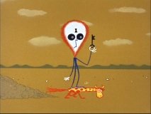 Cartoons speculate what Martians may be like.