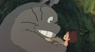 Not knowing who else to turn to, Satsuki comes to Totoro for help in finding her sister, and the forest keeper lets out a rare piece of emotion towards her.