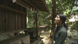 In "The Locations of Totoro", actress Mayu Tsuruta surveys a shrine that's nearly identical to the one featured in the film.