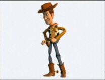 Woody poses for a 3-D turnaround that affords us a good look at his design.