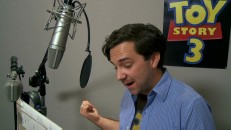 Voice actor John Morris records some his last lines as Andy Davis in "Goodbye Andy."