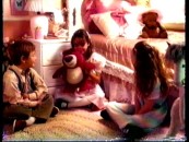 In this fuzzy Lots-o'-Huggin' Bear commercial "from the 1980s", we see a little girl cherishing her time with him as her friends sit and watch.