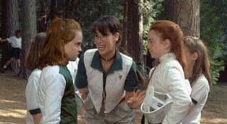 Lindsay Lohan plays twins Annie and Hallie who discover each other for the first time at summer camp.