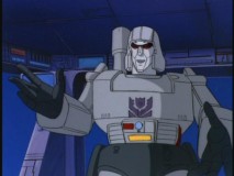 Megatron laughs in the face of danger, whether it be from an Autobot like Mirage, or one of his own Decepticons like Starscream.