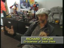Richard Taylor, co-supervisor of visual effects, appears in a Development section.
