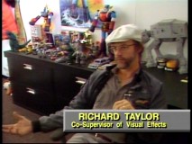 Appearing before toys like Transformers and an AT-AT, Richard Taylor talks visual effects in a 1982 piece.