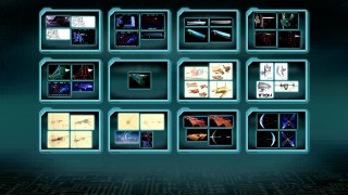 Save some time for Tron's huge, customizable Blu-ray art galleries, seen here in some kind of thumbnail view.