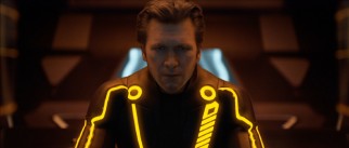 Jeff Bridges doesn't look a day over 30 or the slightest bit human as gone-bad program alter ego Clu.