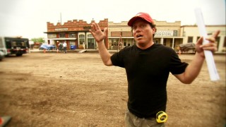 Production designer Jess Gonchor shows us around the old town of Fort Smith, describing what was needed to transform it to a 19th Century look from Granger, Texas.