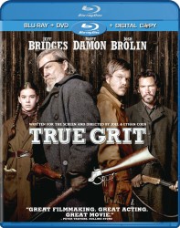 True Grit Blu-ray+ DVD + Digital Copy combo pack cover art