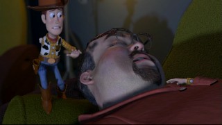 The objective: reclaim your severed arm without waking up the bloated, goatteed toy collector.
