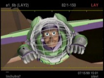 Buzz flies through Ant Island in the Layout stage of production.