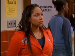 Raven does a believable dramatic take as she finds out that Ben's never told anyone about his psychic visions.