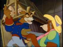 Don Karnage barges into Louie's club in the very first "TaleSpin" episode.