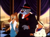Rebecca, Baloo, and Kit dress up in old gangster garb in "Bringing Down Babyface."
