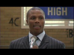 It's not your typical teenager who calls a press conference during his senior year of high school....