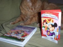 The underwhelming minature "collectible" Prince and the Pauper "storybook." Cat not included.