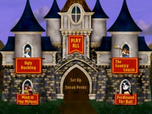 The fantastical "Timeless Tales: Volume Two" main menu screen.