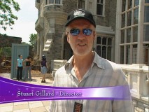 Stuart Gillard, the movie's director, gives an interview on the set of "Twitches."