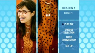 The animated main menu of Disc One shows Betty and her signature pendant.