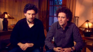 Curly-haired sibling Brits Thomas and Charles Guard make their feature debut after years of directing shorts and commercials. They chat about the film in "Unlocking the Uninvited."